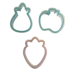 Sweet Sugarbelle Fruit Cookie Cutters Set, Apple, Strawberry, Pineapple‎ Cutter